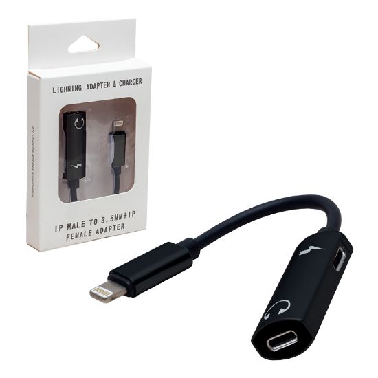 POWERMASTER PM-3770 LIGHTNING GİRİŞLİ ŞARJ VE TYPE-C KULAKLIK ÇEVİRİCİ KABLO resmi