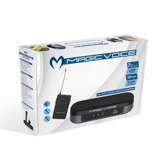 MAGICVOICE MV-3812 VHF YAKA TİPİ TELSİZ MİKROFON resmi