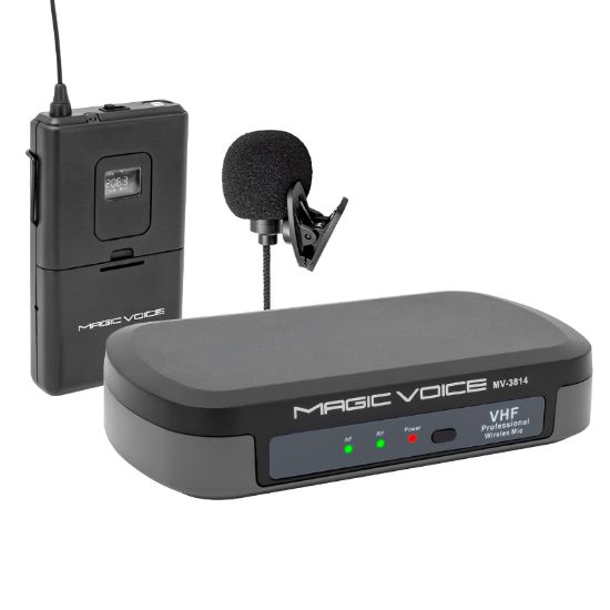 MAGICVOICE MV-3812 VHF YAKA TİPİ TELSİZ MİKROFON resmi