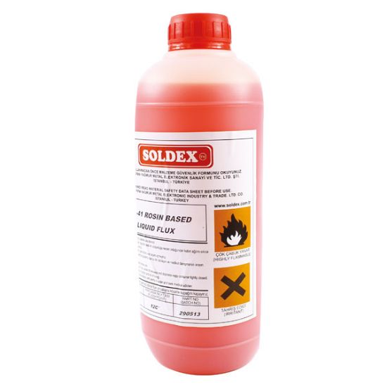 SOLDEX ASR-41 KIRMIZI RENK 1 LİTRE KÖPÜREBİLİR SIVI FLUX resmi