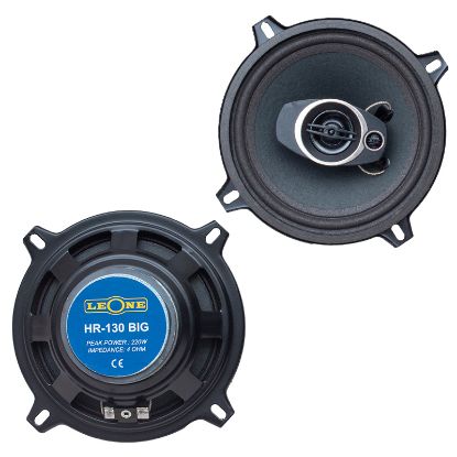 LEONE HR-130 BIG 13 CM 220 WATT MAX 110 WATT RMS 3 YOLLU 2Lİ TAKIM KUTULU OTO HOPARLÖR resmi