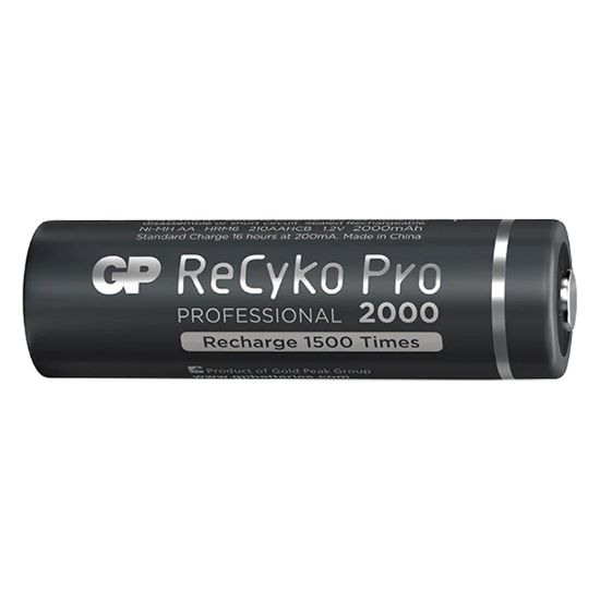 GP RECYKO PRO AA 2000 MAH 4LÜ ŞARJLI PİL GP210AAHCB-2EB4 (GPRHC212B309) resmi