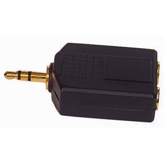 3.5 MM STEREO ERKEK/6.3 MM STEREOX2 DİŞİ ÇEVİRİCİ JACK resmi