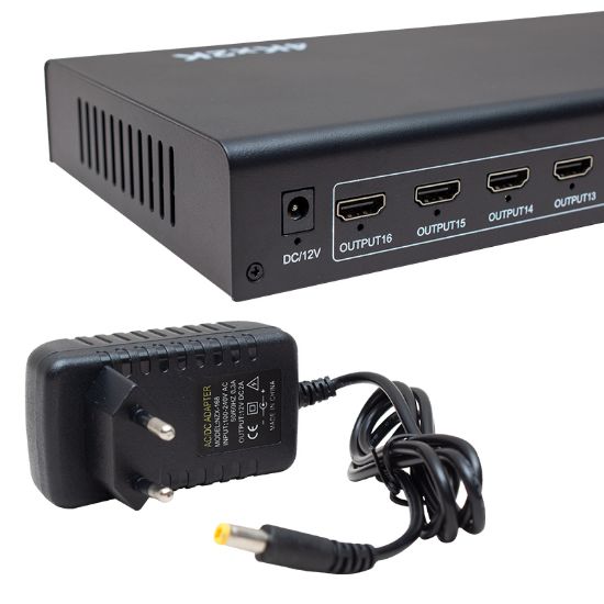 POWERMASTER PM-4262 4KX2K 16 PORT 1080P 3D 16LI HDMI DAĞITICI resmi