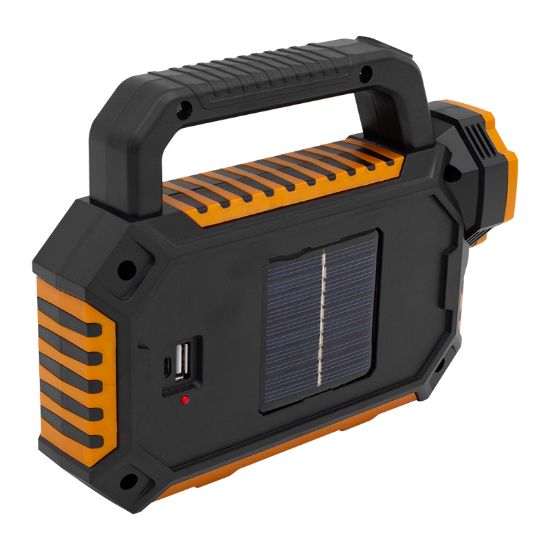 POWERMASTER HS-8029-7-B 3 ÇALIŞMA MODLU 6 COB LEDLİ TAŞINABİLİR SOLAR LAMBA resmi