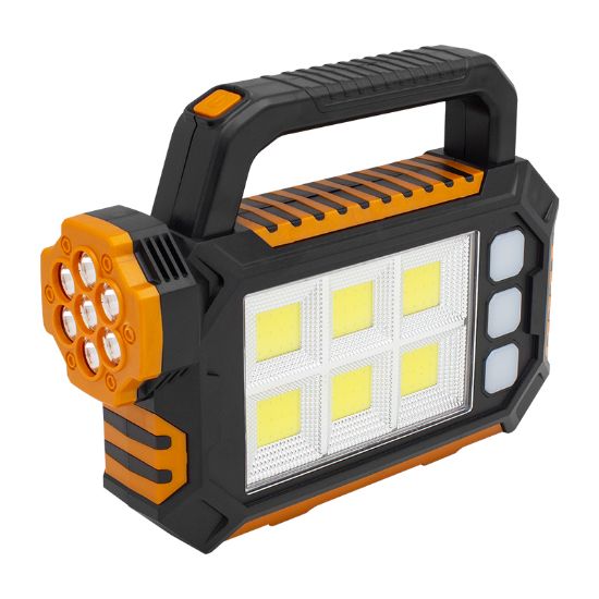 POWERMASTER HS-8029-7-B 3 ÇALIŞMA MODLU 6 COB LEDLİ TAŞINABİLİR SOLAR LAMBA resmi