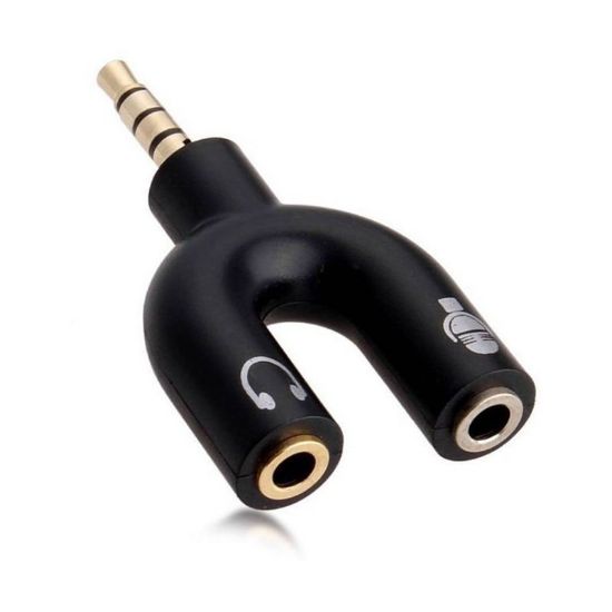 POWERMASTER PM-4318 3.5 MM STEREO ERKEK KULAKLIK + HOPARLÖR DİŞİ ÇOKLAYICI JACK resmi