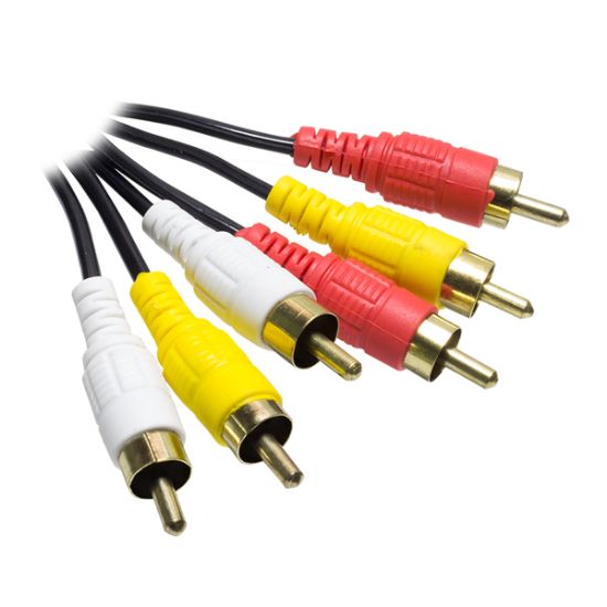 POWERMASTER 3 RCA + 3 RCA 1.5 METRE TOS TOS STANDART RCA KABLO resmi