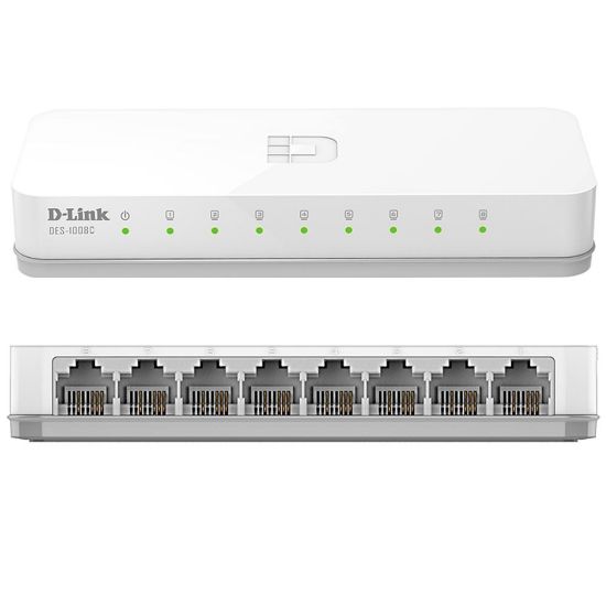 D-LINK DES-1008C 8 PORT 10/100 MBPS ETHERNET SWITCH resmi