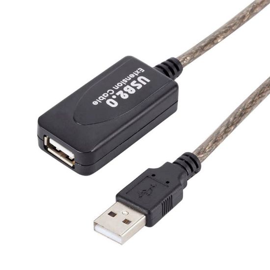 POWERMASTER PM-4493 5 METRE ŞEFFAF USB 2.0 UZATMA KABLOSU resmi