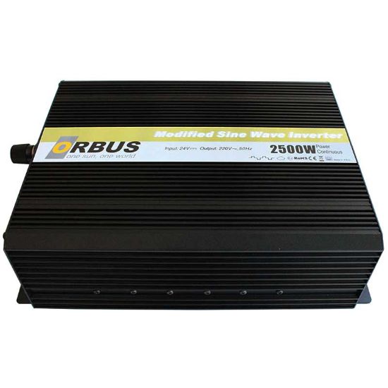 ORBUS MS24-2500 24 VOLT - 2500 WATT MODIFIED SINUS INVERTER resmi