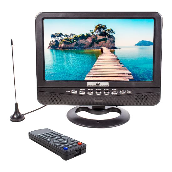 POWERMASTER PM-4654 9.5 TFT LCD USB/SD ANALOG TV TUNER PORTABLE TV MONİTÖR resmi