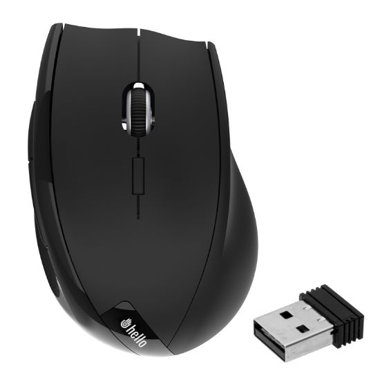 HELLO HL-4704 2.4GHZ 1600 DPI 5D KABLOSUZ OPTİK GAMING MOUSE resmi