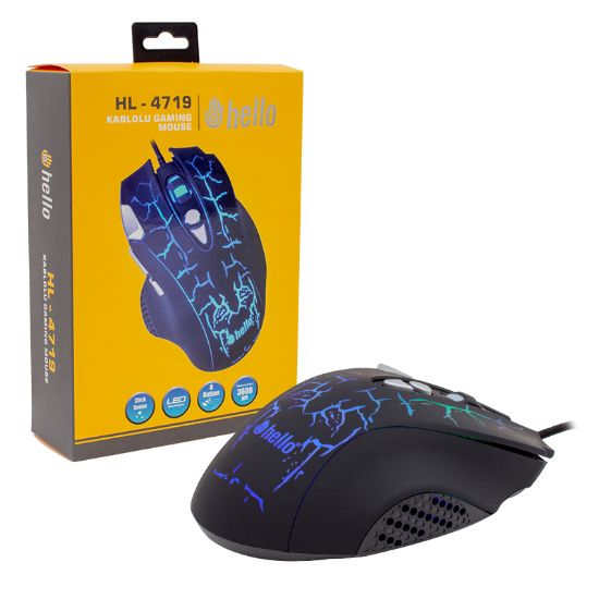 HELLO HL-4719 KABLOLU GAMING MOUSE resmi