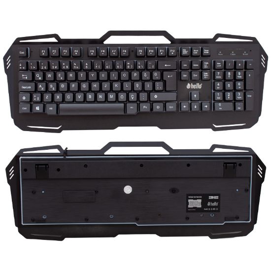 HELLO HL-4730 KABLOLU OYUNCU GAMING KLAVYE resmi