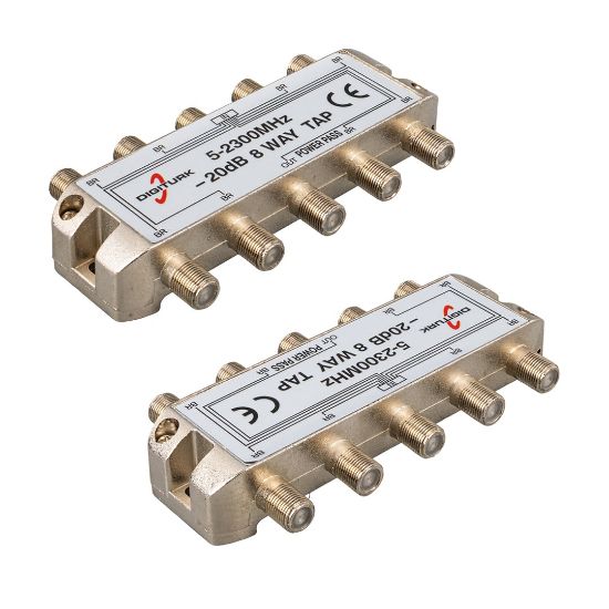 DIGITURK 5-2150 MHZ 20DB 8 YOLLU TAP SWITCH 1/8 SPLITTER resmi