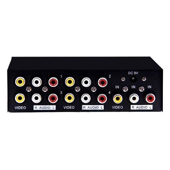 POWERMASTER PM-4831 4 PORT VIDEO AUDIO SPLITTER DAĞITICI resmi