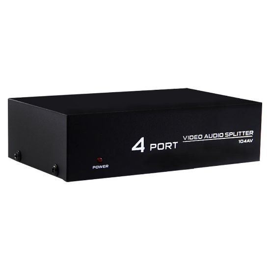 POWERMASTER PM-4831 4 PORT VIDEO AUDIO SPLITTER DAĞITICI resmi