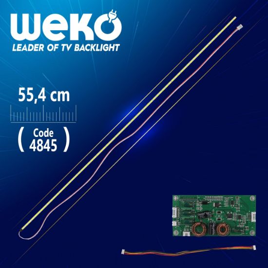 50 UNİVERSAL E-LED 63 LEDLİ (7020) 554MM 360-450MA 63-66V ÇİFT LED+SÜRÜCÜ+KABLO TAKIM (WK-1371) resmi