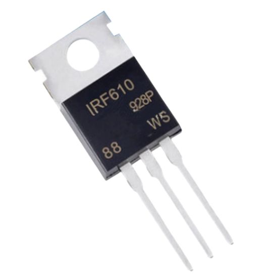 IRF 610 TO-220 MOSFET TRANSISTOR resmi