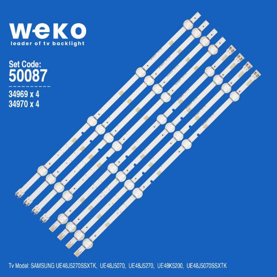 WKSET-5087 34969X4 34970X4 V5DN-480 2015 SVS48 FCOM FHD DOE A 8 ADET LED BAR resmi