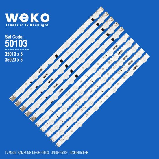 WKSET-5103 35019X5 35020X5 39-3535LED-60EA 10 ADET LED BAR resmi