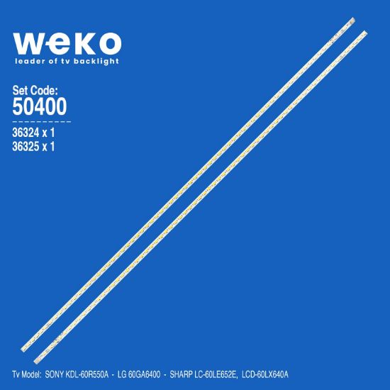 WKSET-5400 36324X1 36325X1 LG INNOTEK 60INCH 7030PKG 68EA 2 ADET LED BAR (68LED) resmi