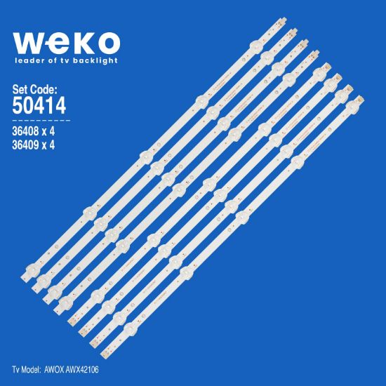 WKSET-5414 36408X4 36409X4 SJ.HZ.D4200502-2835A 8 ADET LED BAR resmi