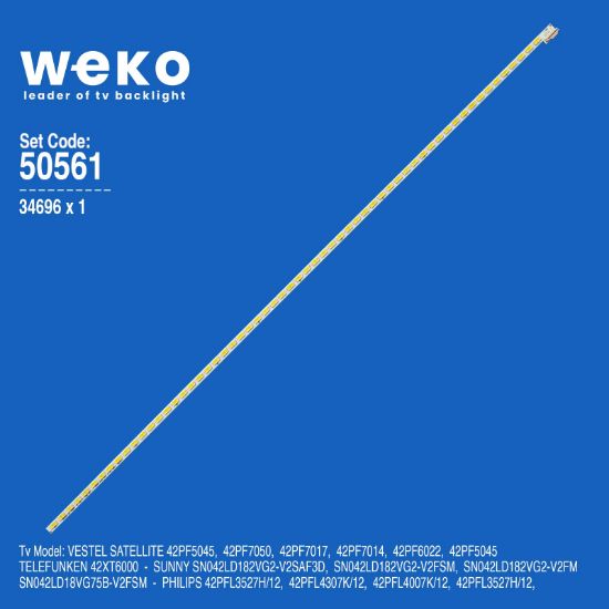 WKSET-5561 34696X1 42 V12 EDGE REV1.1 1 1 ADET LED BAR (60LED) resmi