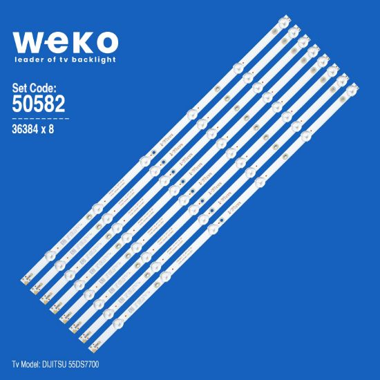 WKSET-5582 36384X8 K550WDC1 A2 2017-8-28 4708-K550WD-A2113N01 8 ADET LED BAR resmi