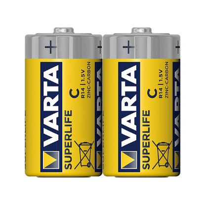 VARTA SUPERLIFE ÇİNKO ORTA BOY C PİL (24LÜ PAKET FİYAT) resmi