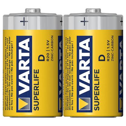 VARTA SUPERLIFE ÇİNKO BÜYÜK BOY D PİL (24LÜ PAKET FİYAT) resmi