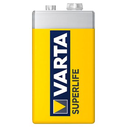 VARTA SUPERLIFE ÇİNKO 9 VOLT PİL (12Lİ PAKET FİYATI) resmi