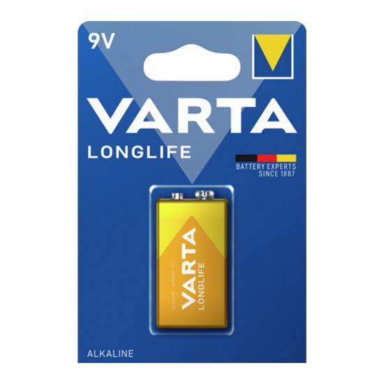 VARTA LONGLIFE POWER 9 VOLT ALKALİN PİL (TEKLİ PAKET FİYATI) resmi