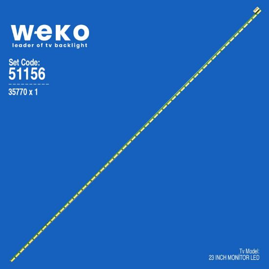 WKSET-6156 35770X1 230RNJ REV0.1 - JLNB15Y8 - 4LU813P7   1 ADET LED BAR (56LED) resmi