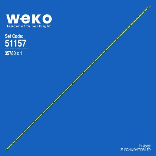 WKSET-6157 35780X1 230RTJ REV0.1 - 4DT343E3 - SDT245J0 - F3301G  1 ADET LED BAR (51LED) resmi