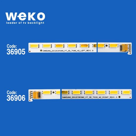 WKSET-6199 36905X1 36906X1 SAMSUNG_2012CSR390_V7_3D_7030_42_LEFT/RIGHT 2 ADET (42LED) resmi