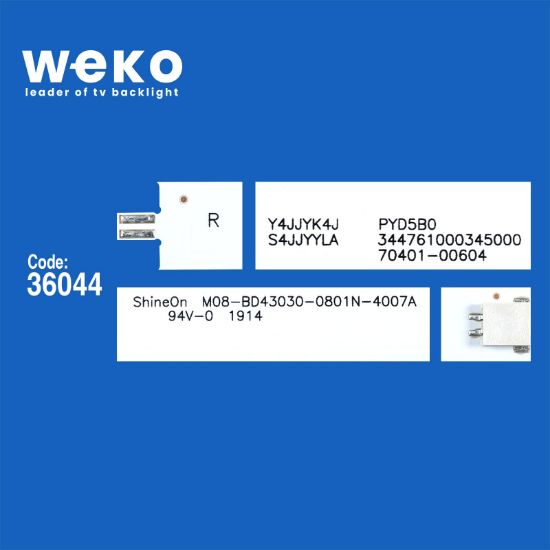 WKSET-6203 36044X3 SHİNEON 2D04007 REV.A - S0180 YLWJYHLW PYD5B0  3 ADET LED BAR resmi