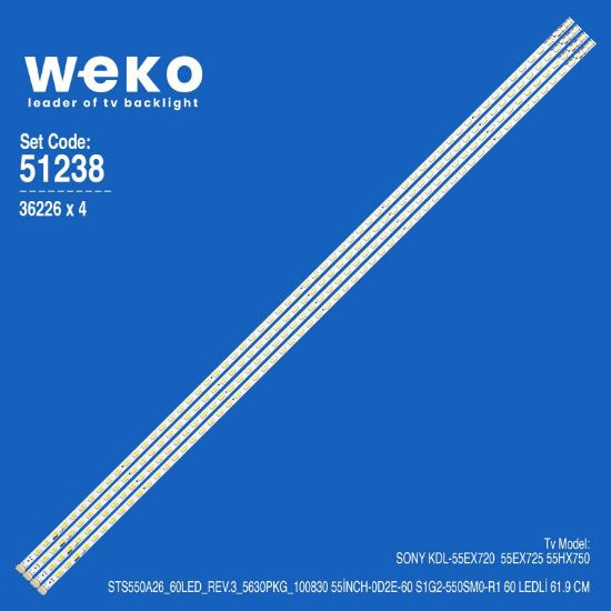 WKSET-6238 36226X4 STS550A26_60LED_REV.3_5630PKG_100830 4 ADET LED BAR (60LED) resmi