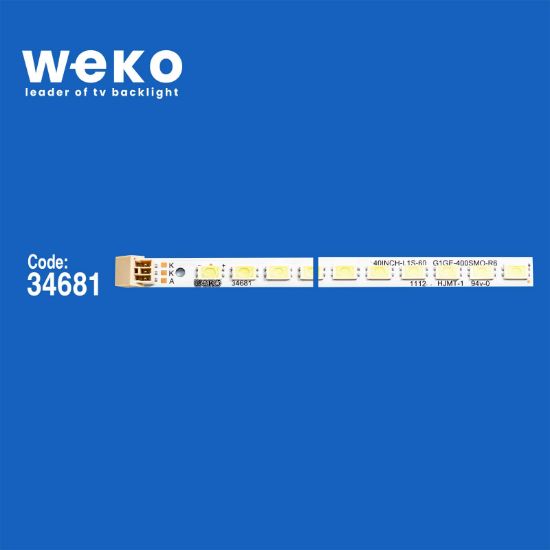 WKSET-6335 34681X2 SAMSUNG 2012 VESTEL 405630 60 H1 2 ADET LED BAR (60LED) resmi