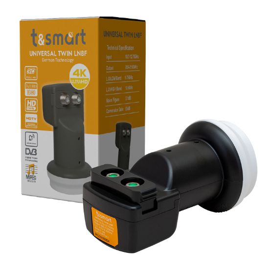 TSMART ULTRA HD 4K UNIVERSAL TWIN ÇİFTLİ LNB 0.1DB resmi