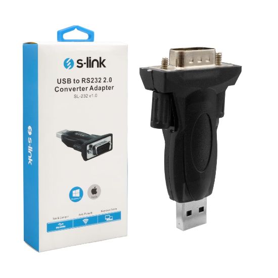 S-LINK SL-232 V1.0 USB TO RS232 2.0 ÇEVİRİCİ ADAPTÖR resmi