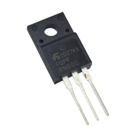 8N60F TO-220F MOSFET TRANSISTOR (PLASTIK) resmi