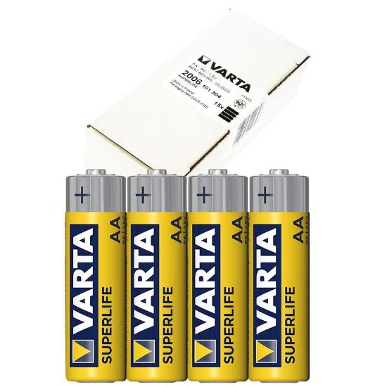 VARTA SUPERLIFE ÇİNKO AA KALEM PİL (60LI PAKET FİYATI) resmi