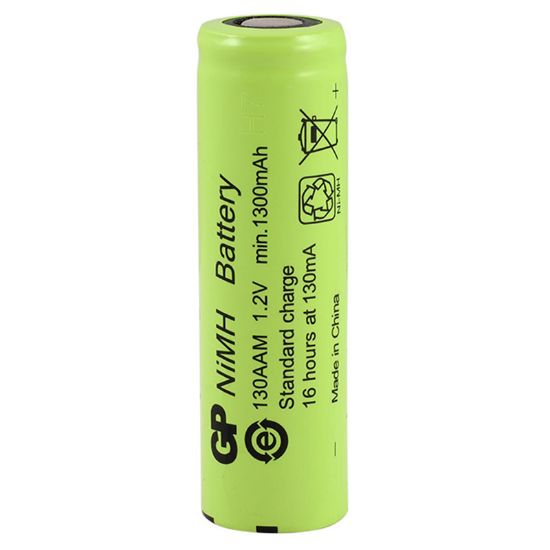 GP 130AAM 1.2 VOLT 1300 MAH DÜZ KAFA ŞARJLI KALEM PİL resmi