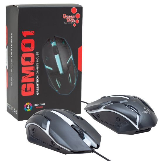 GREENTECH GM-001 4 RENKLİ KABLOLU GAMING MOUSE * HELLO HL-5774 resmi