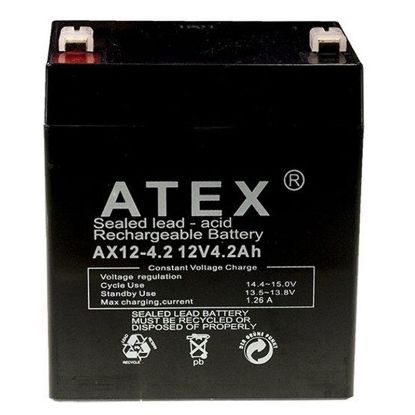 ATEX AX12-4.2 12 VOLT - 4.2 AMPER AKÜ (90 X 70 X 101 MM) resmi