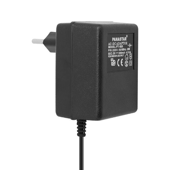 PANASTAR PT-509 9 VOLT - 0.5 AMPER 4.8X1.7MM UÇLU PANASONIC TELSİZ TELEFON ADAPTÖR resmi