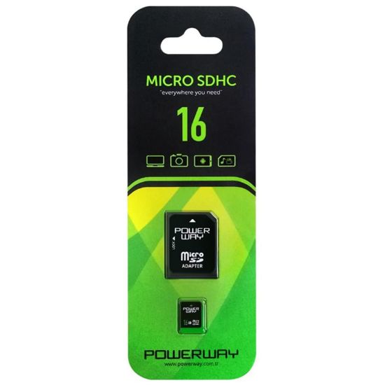 POWERWAY PWR-16 16 GB MICRO SD HAFIZA KARTI resmi