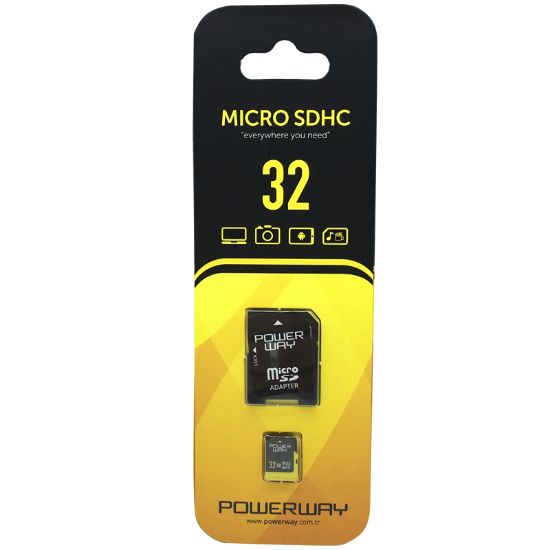 POWERWAY PWR-32 32 GB MICRO SD HAFIZA KARTI resmi